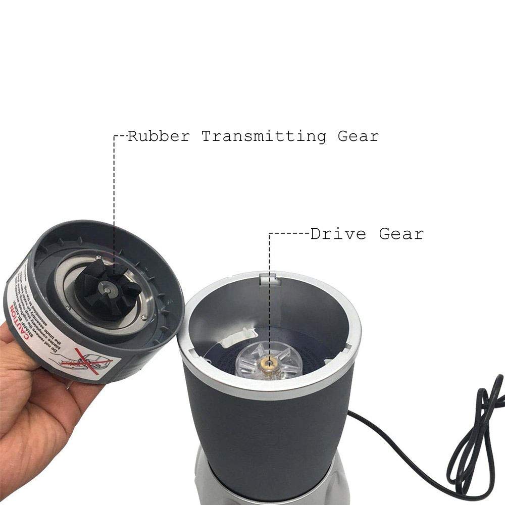 LATERN Kit di ricambio lama 5 pezzi per Nutribullet, Lama di estrazione senza perdite con ingranaggio lama e ingranaggio superiore di base guarnizione in silicone per frullatore Nutribullet 600W/900W
