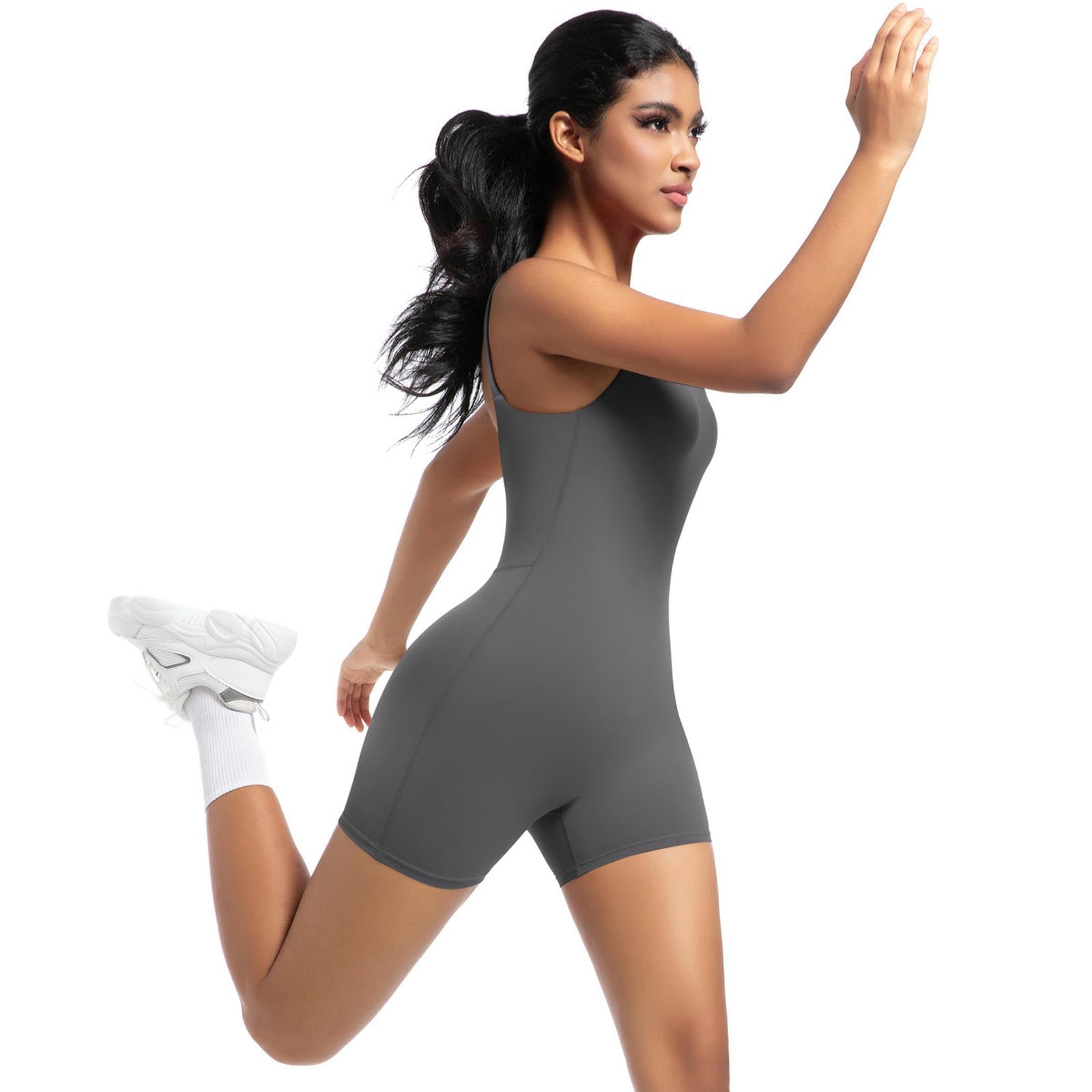 Damska odzież do jogi naga joga spodnie body tance running fitness sport bodysuit-d-XL