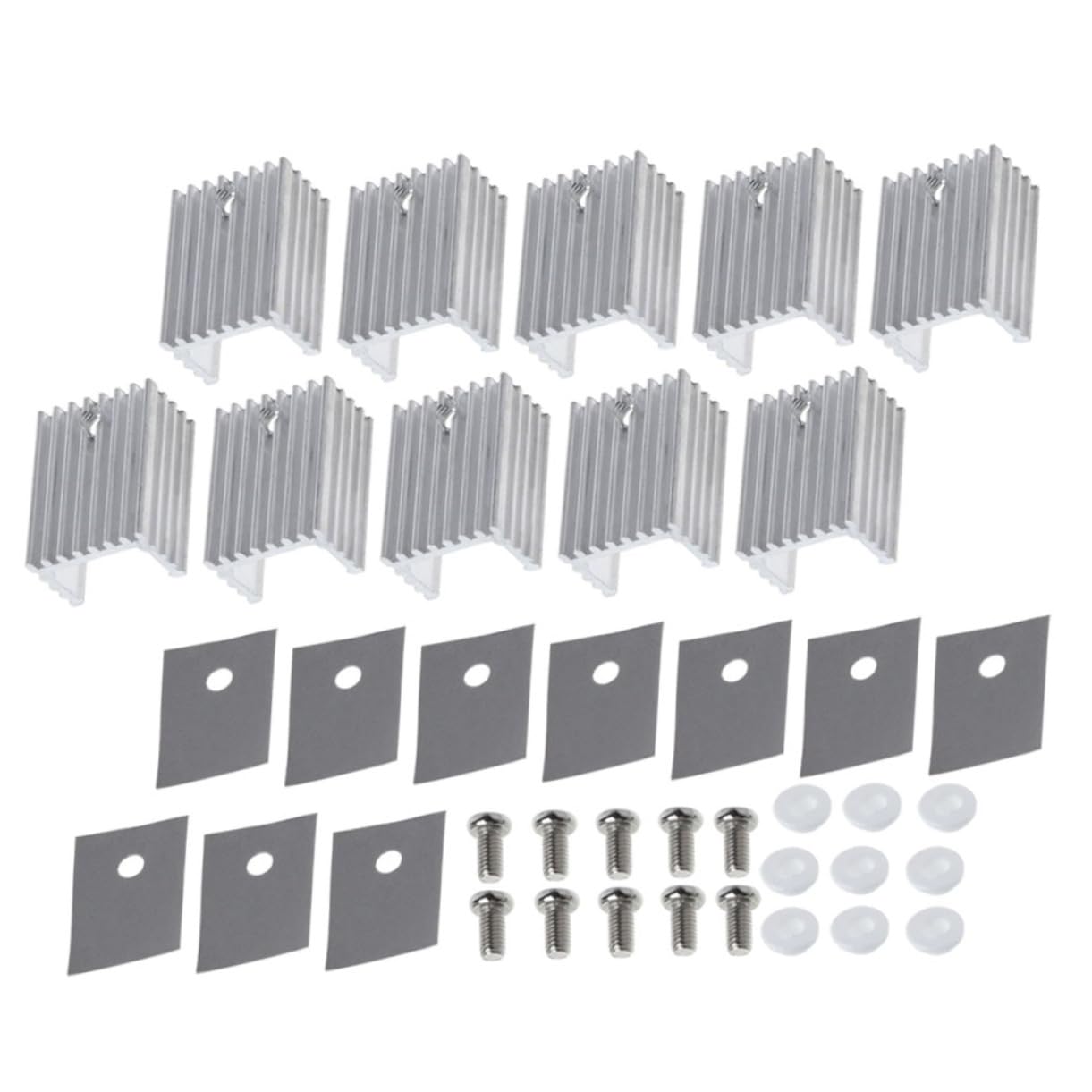 Tofficu 3sets 10pcs Durable Aluminum Heat Sink Kits for Voltage Regulator Cooling 10pcs*3