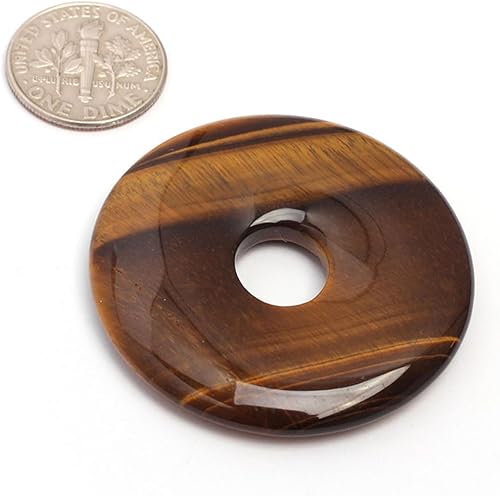 Miniatura 8 de JOE FOREMAN Anillo de piedras preciosas naturales con forma de donas circulares para hacer joyas, 1 unidad