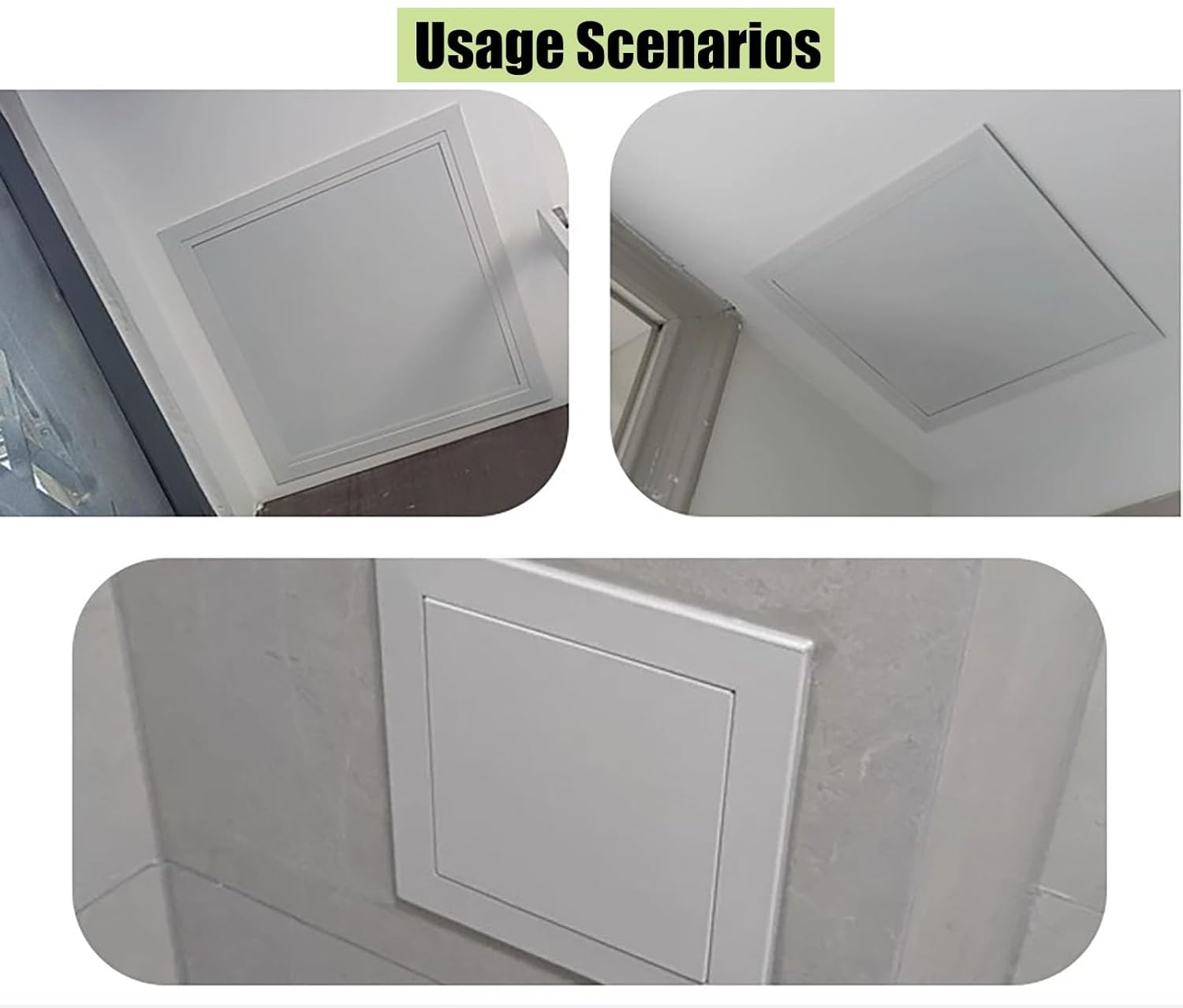 16x16 Ceiling Access Panel with Removable Tray, Flush Mount Inspection Hatch for Drywall Ceiling, Easy Open Maintenance Access Door(17x19in/43.2x48.3cm)