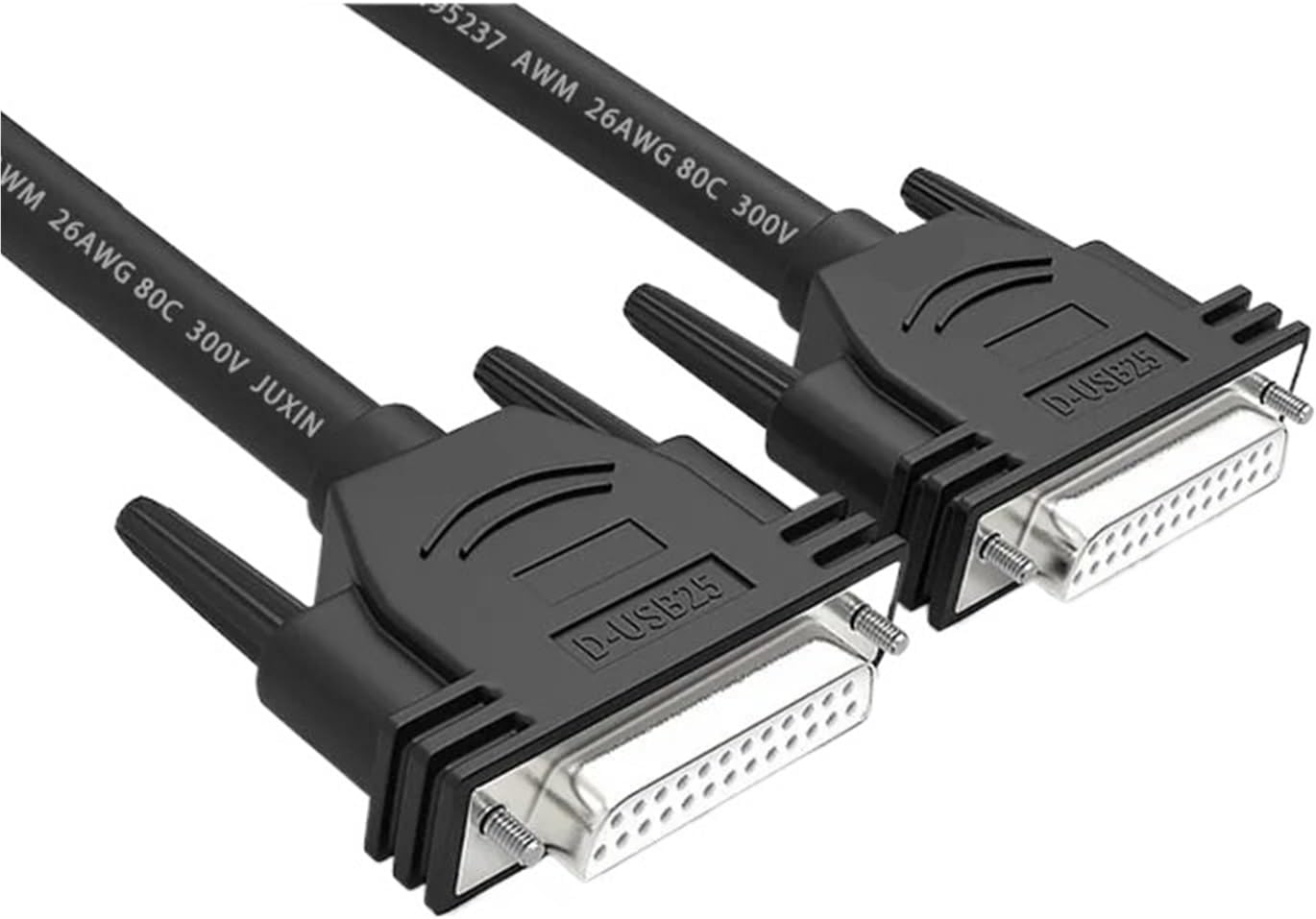 COKYIS DB25 Printer Cable DB 25 Pin Parallel DB25 to DB25 Male to Female DB 25P Male to Male Extension Cable Double Shield Pure Copper(3m,White)