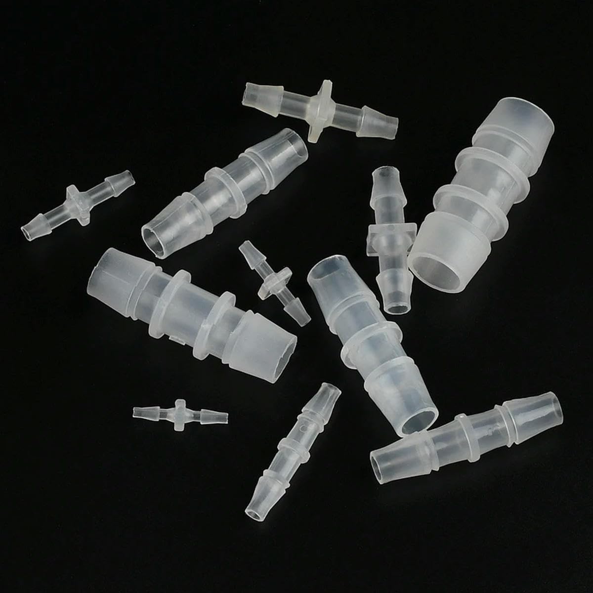 3-150 conectores rectos de plástico PP de 1,6 a 15,8 mm, accesorios de aireador de tanque de acuario, manguera de riego por goteo, juntas de igual diámetro, 150 unidades, 3,9 mm