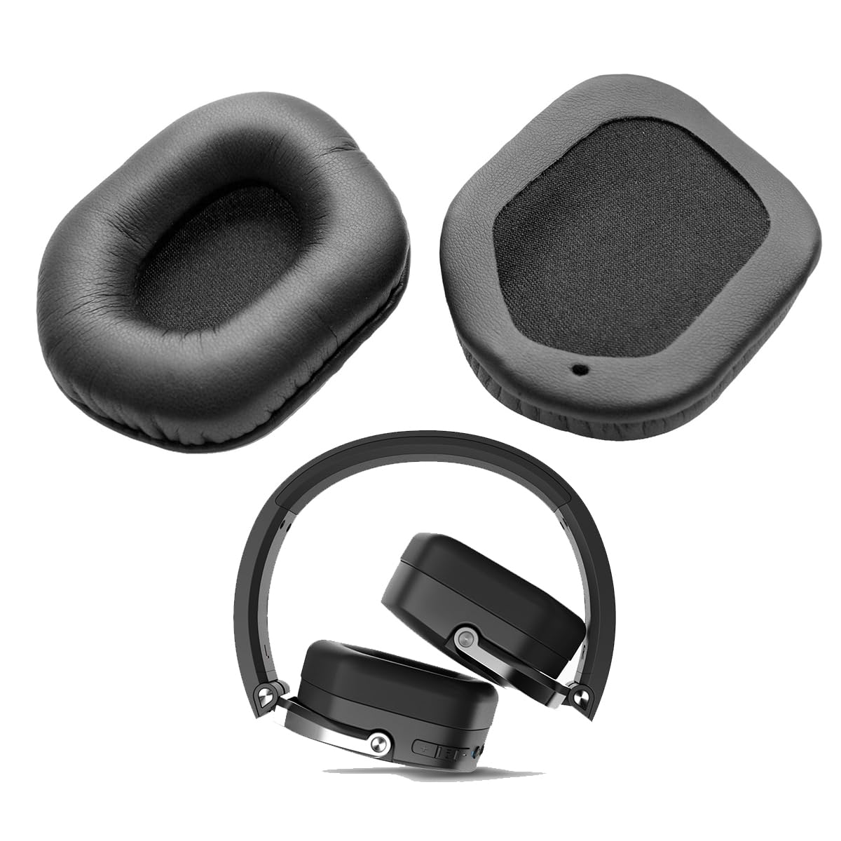 V-MOTA MJ101BT Ear Pads Compatible with Pioneer SEC-MJ101BT SECMJ101 BT Dual-Ear Headset with Microphone,Replacement Ear Cushions Repair Parts (1 Pair)