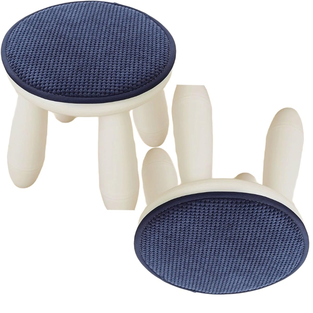 Set Di 4 Cuscini Rotondi Per Sedie - Antiscivolo Con Fibbie, Cotone Lino E Spugna - Foto 4