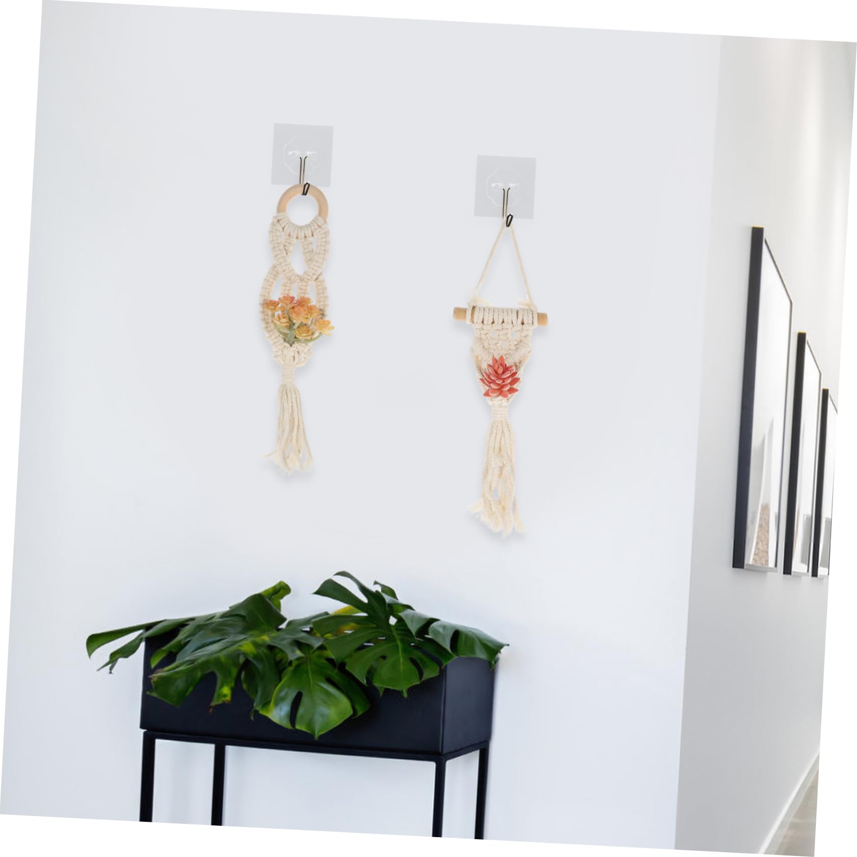 SUPVOX 6pezzi Portafiori Sospesi Macramè Design Boho Per Decorazioni Ed Confezione Versatile Per Appendiabiti e Appesi