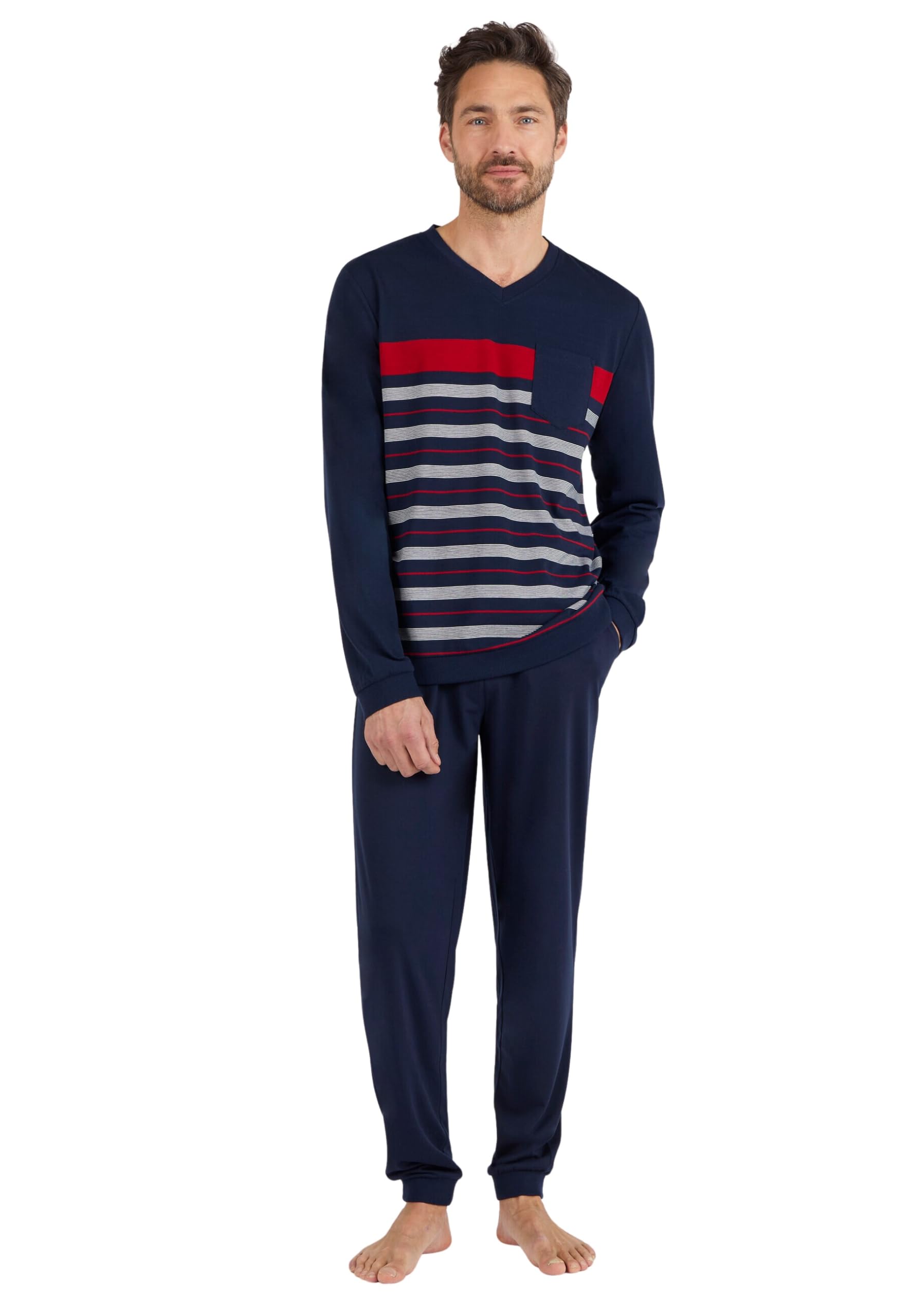 Damart Pyjama Thermolactyl Homme Bleu