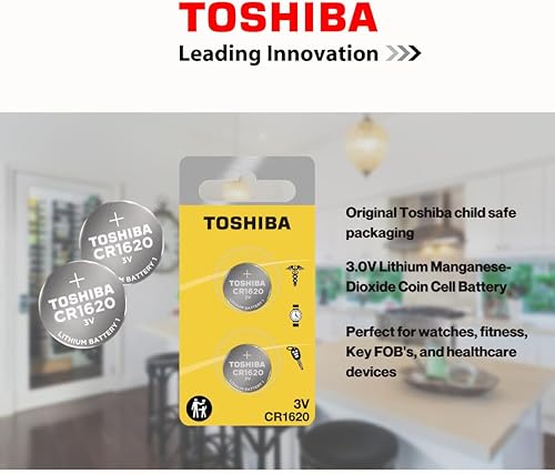 Miniatura 9 de Toshiba CR1620 - Pilas de moneda de litio de 3 V paquete de 5