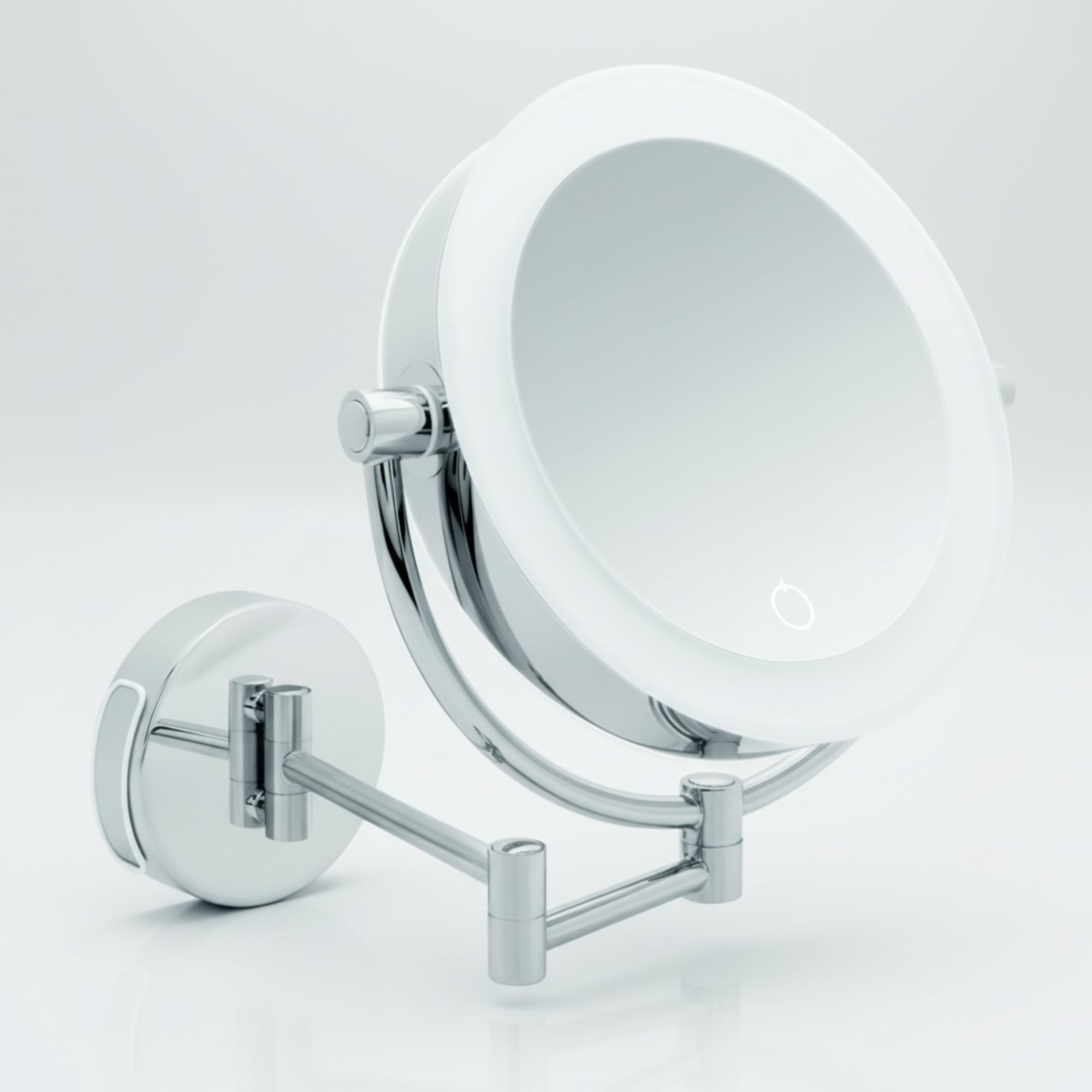 Libaro Kosmetikspiegel XXL Tokio – LED Schminkspiegel 3x/7x Vergrößerung, Wandmontage, Dimmer