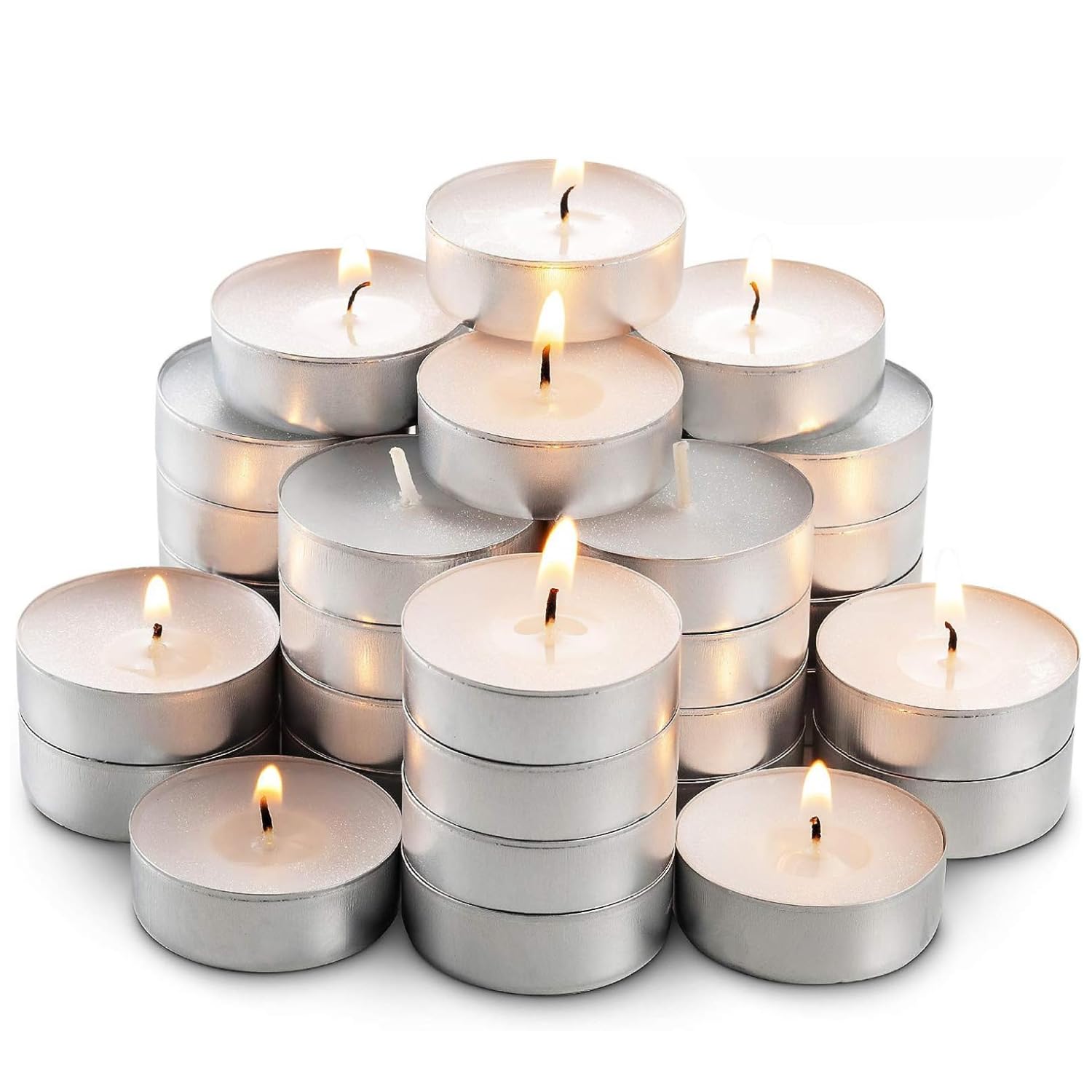 DRYPHON Wax Tealight Candles for Home Decor, Candles Diwali Decoration Items, Unscented Wax Candle Home Decor Items, Diwali Pooja Items for Home Decor 2Hr Burn Time (Pack of 50) (B0CJ4TW4X9) Amazon Price History, Amazon Price Tracker
