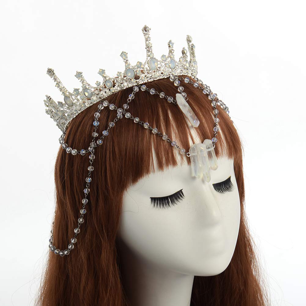 GRACEART - Tiara per matrimonio reale con cristalli, per cerchietto da sposa