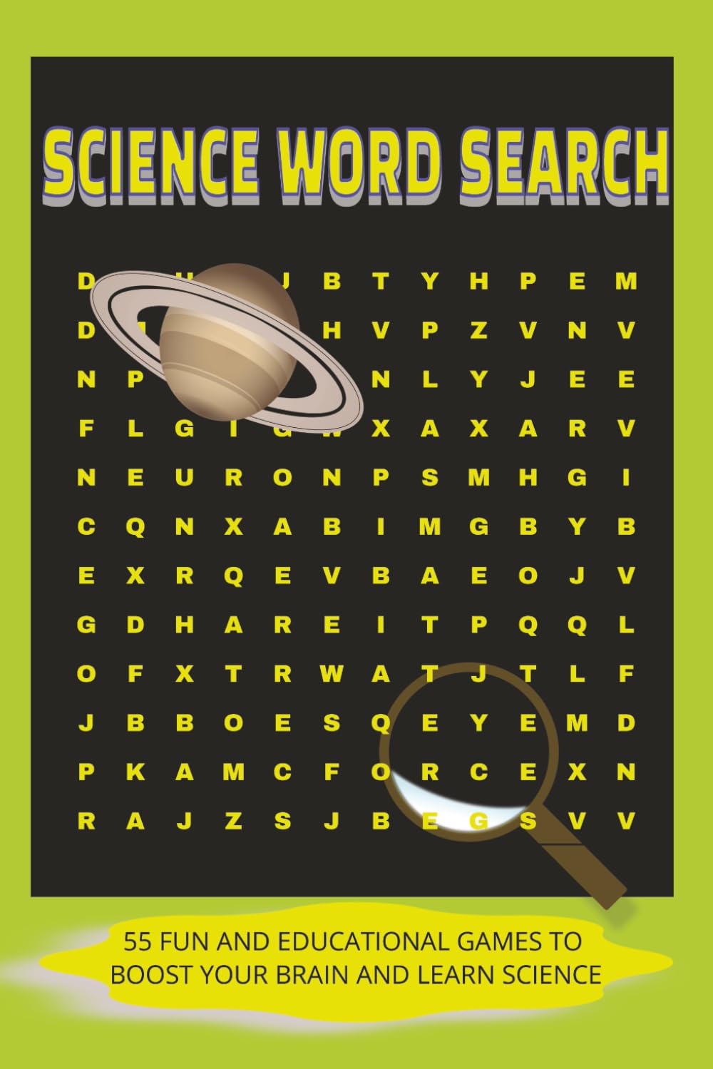 Science Word Search Puzzles: 55 Fun and Educational Games to Boost Your Brain and Learn Science
