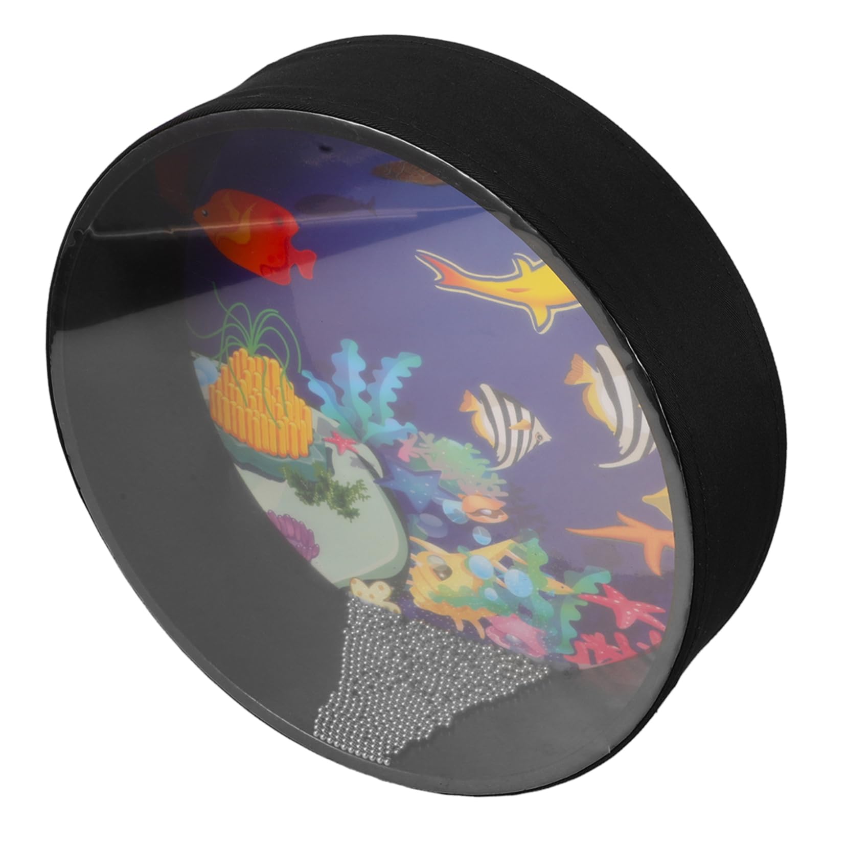 BRIGHTFUFU Sound Drum Handheld Percussion Instrument Wooden Sound Drum for Boys and Girls and Adults