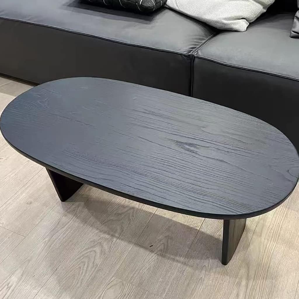 Amazon｜リビングルームコーヒーテーブル無垢材オーバルソファ