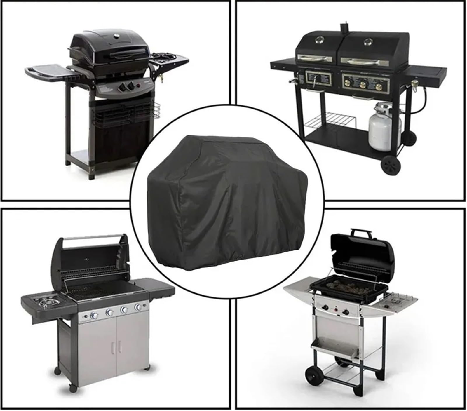 Funda Barbacoa Exterior Impermeable Cubierta De Barbacoa For Parrilla, Resistente, Protectora For(M(150X100X125cm))