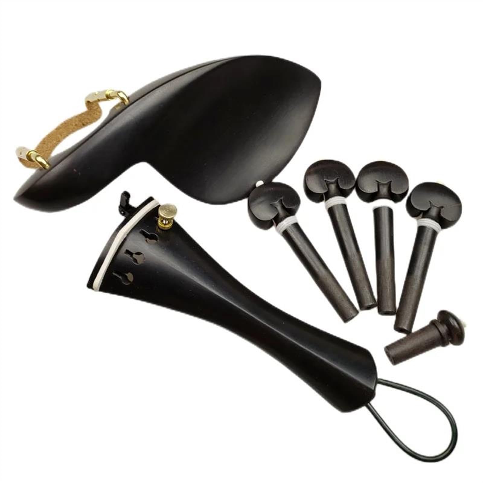 ヴァイオリン 部品セット あごあて テールピース エンドピン ペグ Amazon | ヴァイオリン楽器アクセサリー 1 セット 4/4