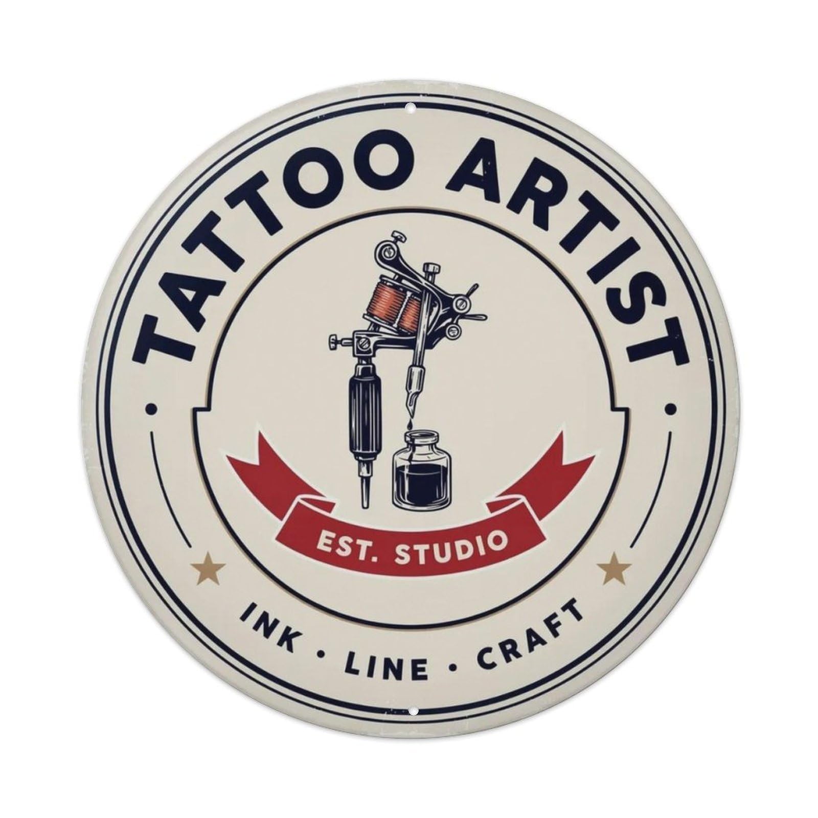 Tattoo Artist Metal Tin Sign Plaque