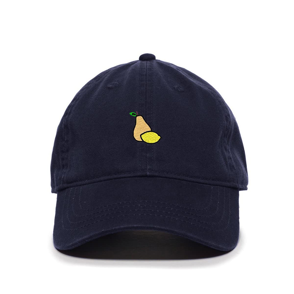 Tech Design Pear Lemon Baseball Cap Embroidered Cotton Adjustable Dad Hat