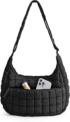 35% off: BAGSMART Crossbody Hobo Bag for Women with Adjustable Strap, Quilted Puffy Purses for Women Fluffy …