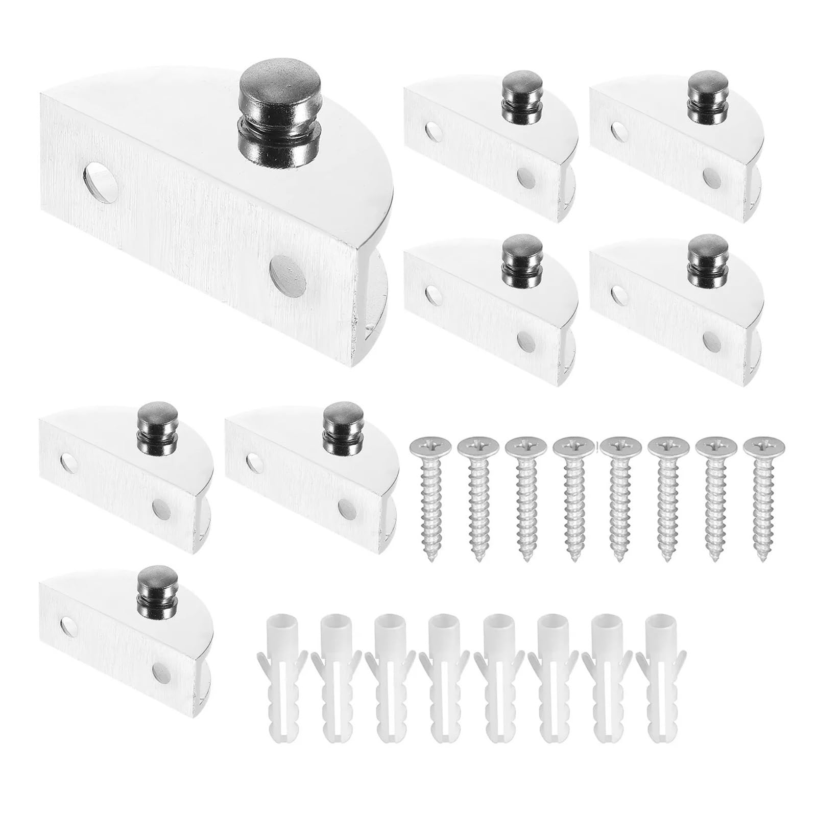 10Pcs Adjustable Zinc Alloy Glass Clips