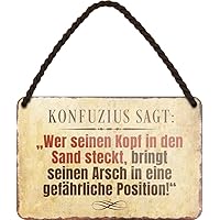 Retro Blechschild „Im Himmel Gibt‘s Kein Bier“ – 20x30 Cm, Witziger Trinkspruch Als Geschenk