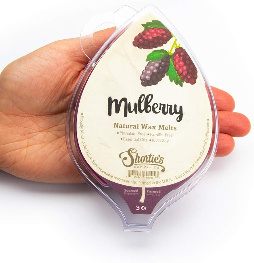 Natural Christmas Soy Wax Melts Variety Pack - 3 Highly Scented 3 Oz. Bars - Christmas Tree, Mulberry, Sugarplum Cranberry - Soy & Essential Oils, Phthalate & Paraffin Free, Vegan, Non-Toxic