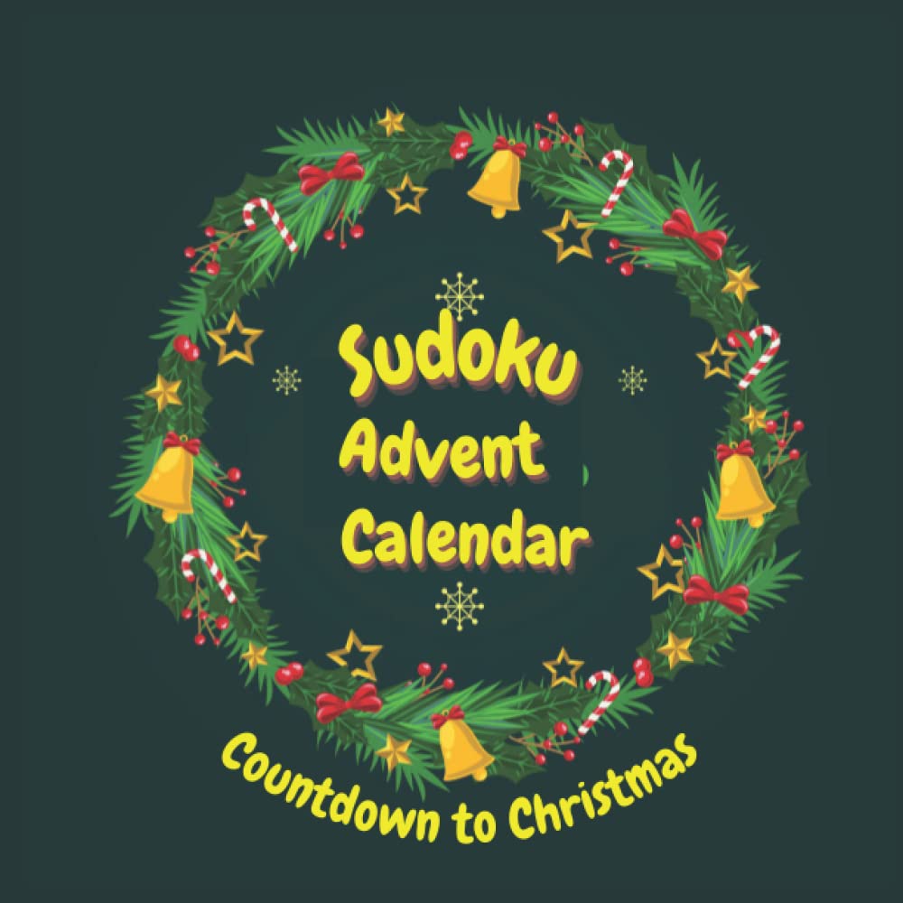Sudoku Advent Calendar: Alternative Advent Calendar - Countdown to Christmas Puzzle Book Activity for Adults Men and Women