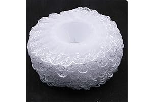 6Pcs Lace Bouquet Collar, White Lace Decoration Bridal Bouquet Holder