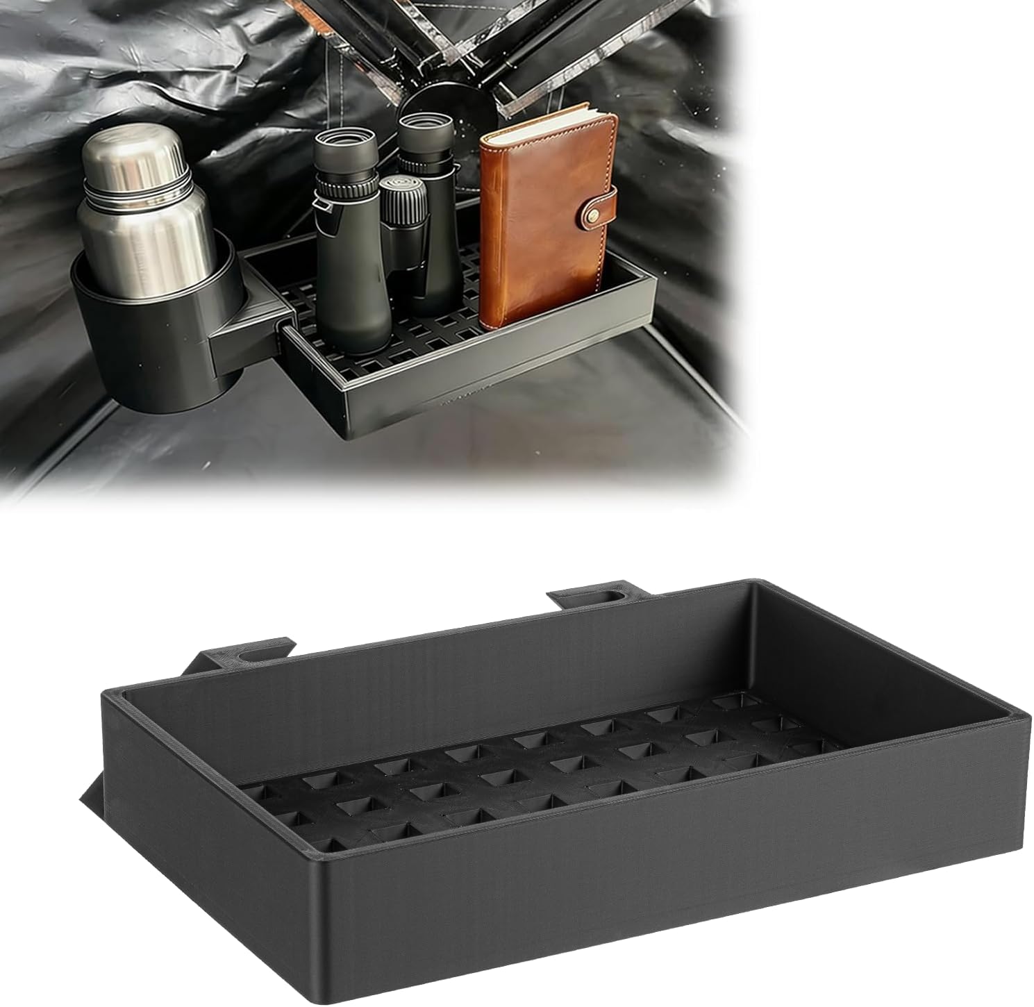 Storage Rack Compatible with Hub-Type Hunting Blinds, Ground Tent Storage Organizer, Hunting Equipment and Outdoor Accessory (Storage Shelves only)