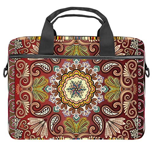 Sacoche ordinateur 13.3 pouces bandoulière housse PC 14.5 et tablette fleurs rétro