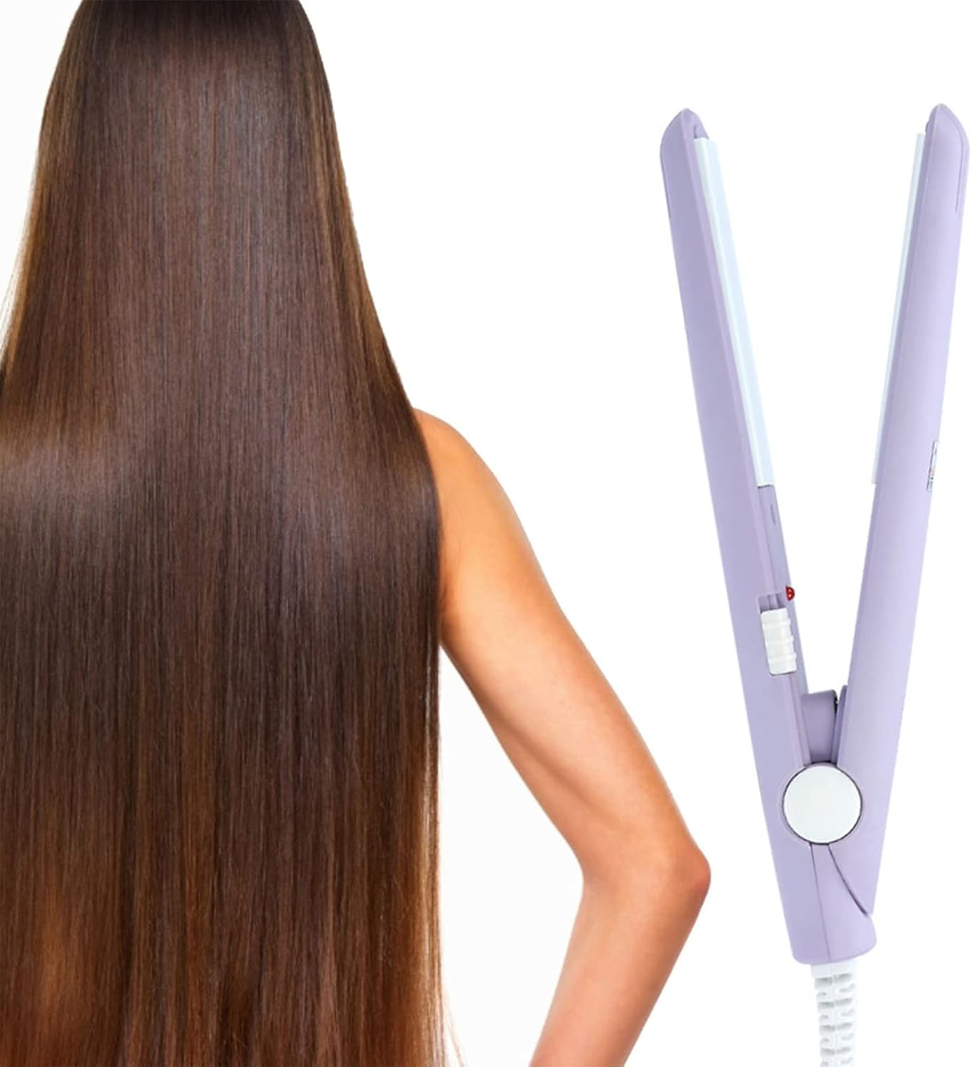 Mini Hair Straightener for Short Hair,Ceramic Mini Hair Curler