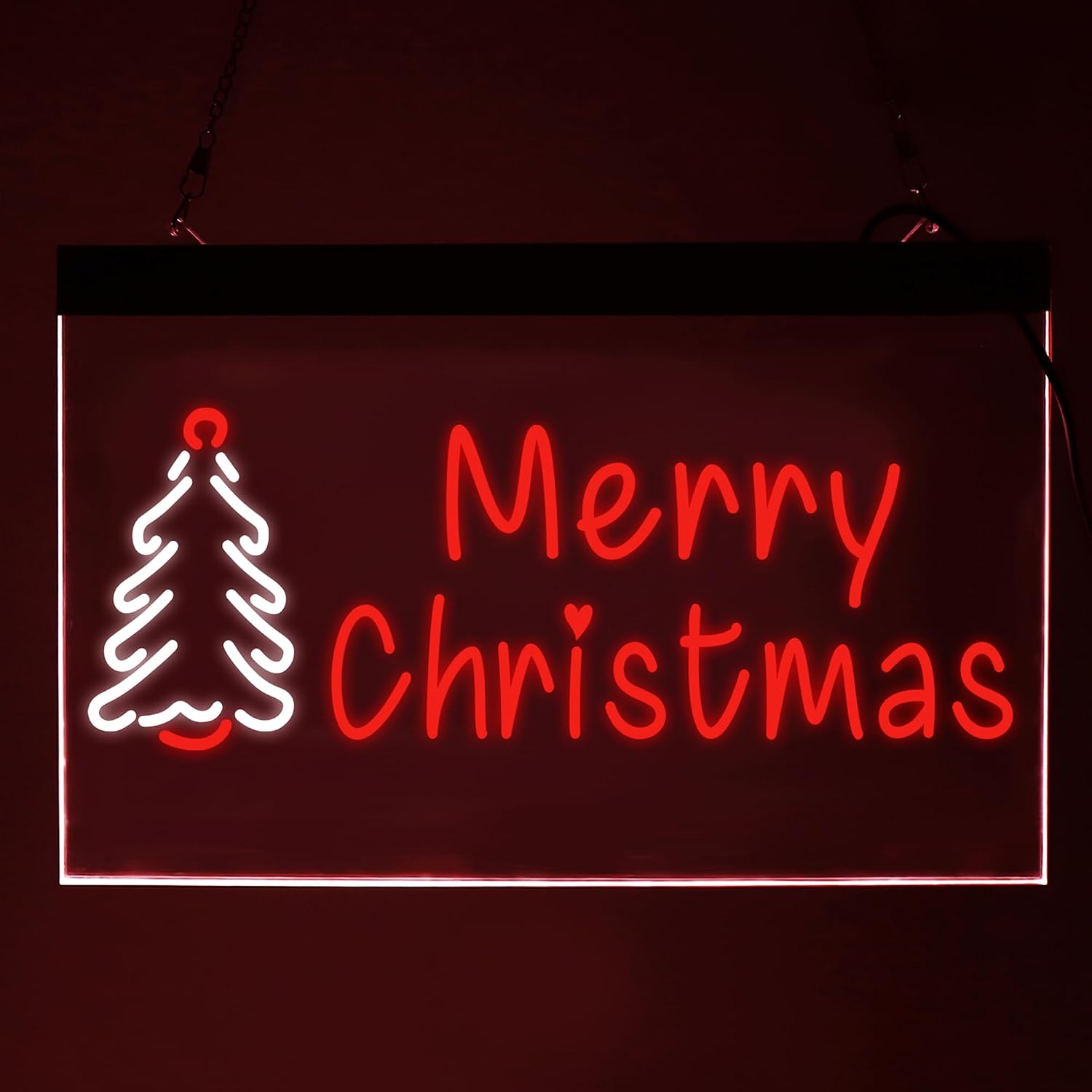 Merry Christmas Tree Dual Color LED Neon Sign Christmas Tree Neon Sign, Merry Christmas Neon Sign, Christmas Neon Light, Neon Christmas Led Signs Custom Neon Sign