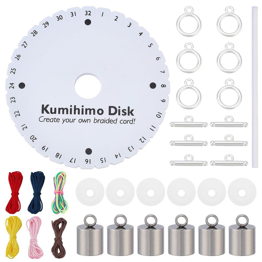 Amazon.com: WEBEEDY Japanese Kumihimo Starter Kit Bracelet Beaded