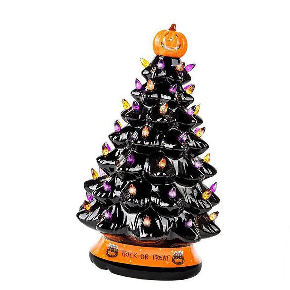Buy Halloween Prelit Tree Festive Ceramic Christmas Tree Prelit