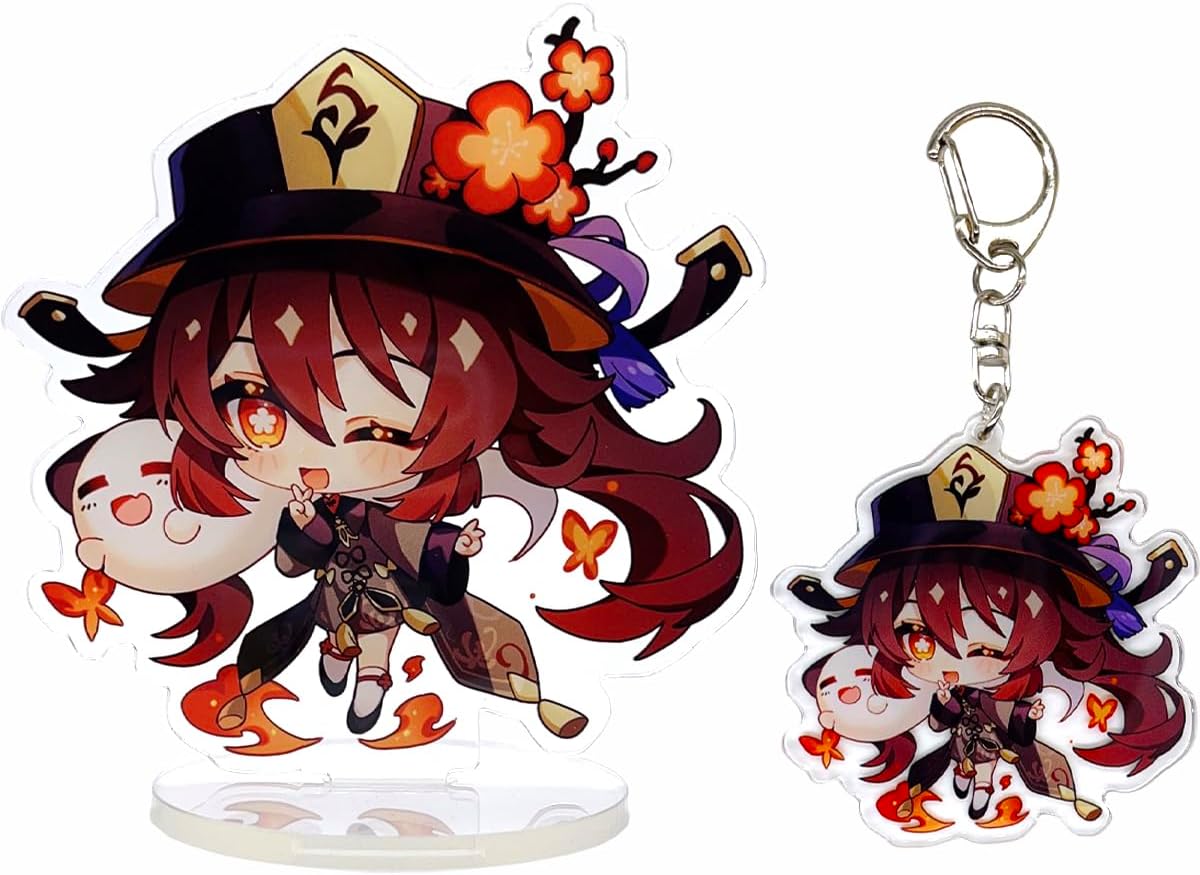 UTIEHD Portachiavi di personaggio anime, Adorabile portachiavi collezionabile da 10cm, Ideale per zaini e chiavi (Neuvillette