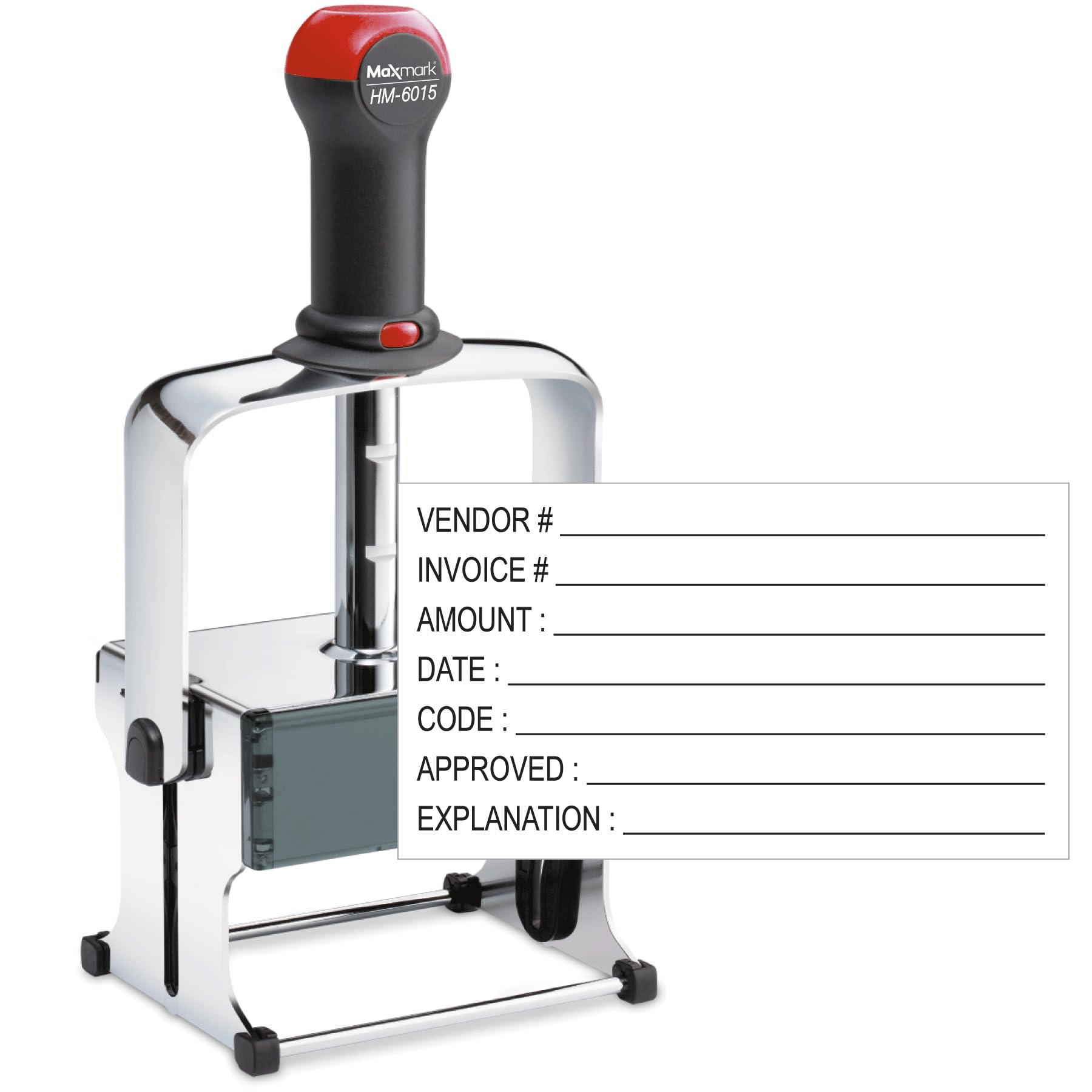 Super Heavy Duty Return Address Stamp Self Inking Stamp - 6015-10+ Line Extra Large Size Stamp - Choose from Many Fonts and 15 Ink Colors