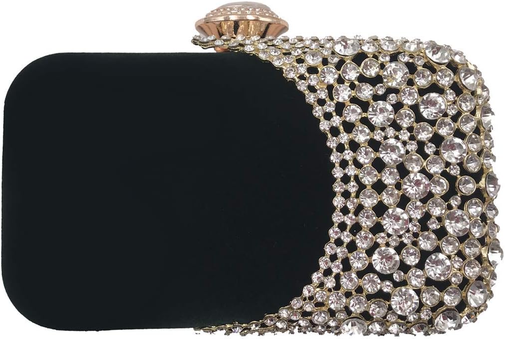 Womens Rhinestone Evening Bag Bridal Clutch Purse Wedding Party Cocktail Handbag