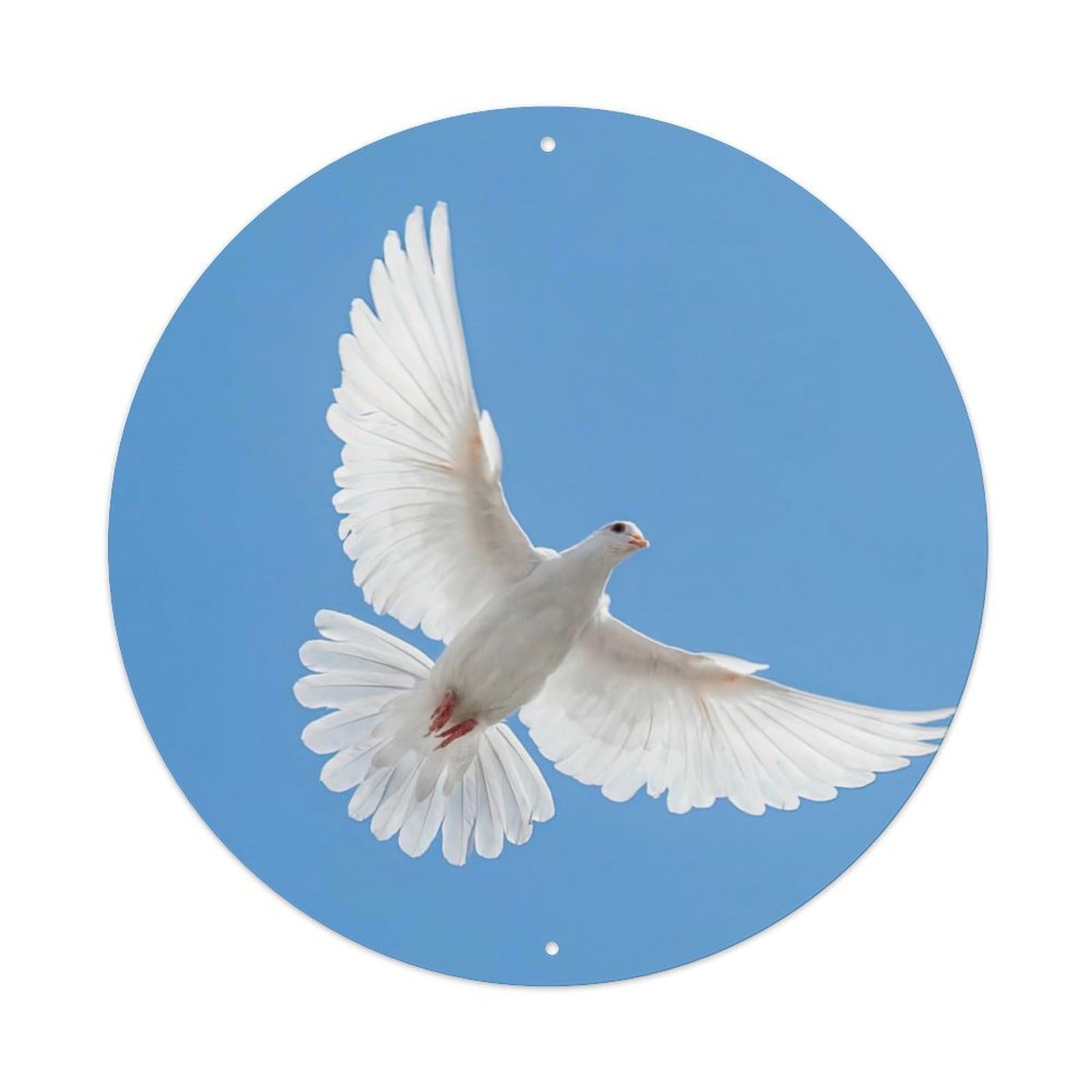 Animal Artwork Flying Dove Vintage Metal Tin Sign Plaque Wall Decor for Cafe, Club Bar, Office, Garden Metal Poster 8x8Inch