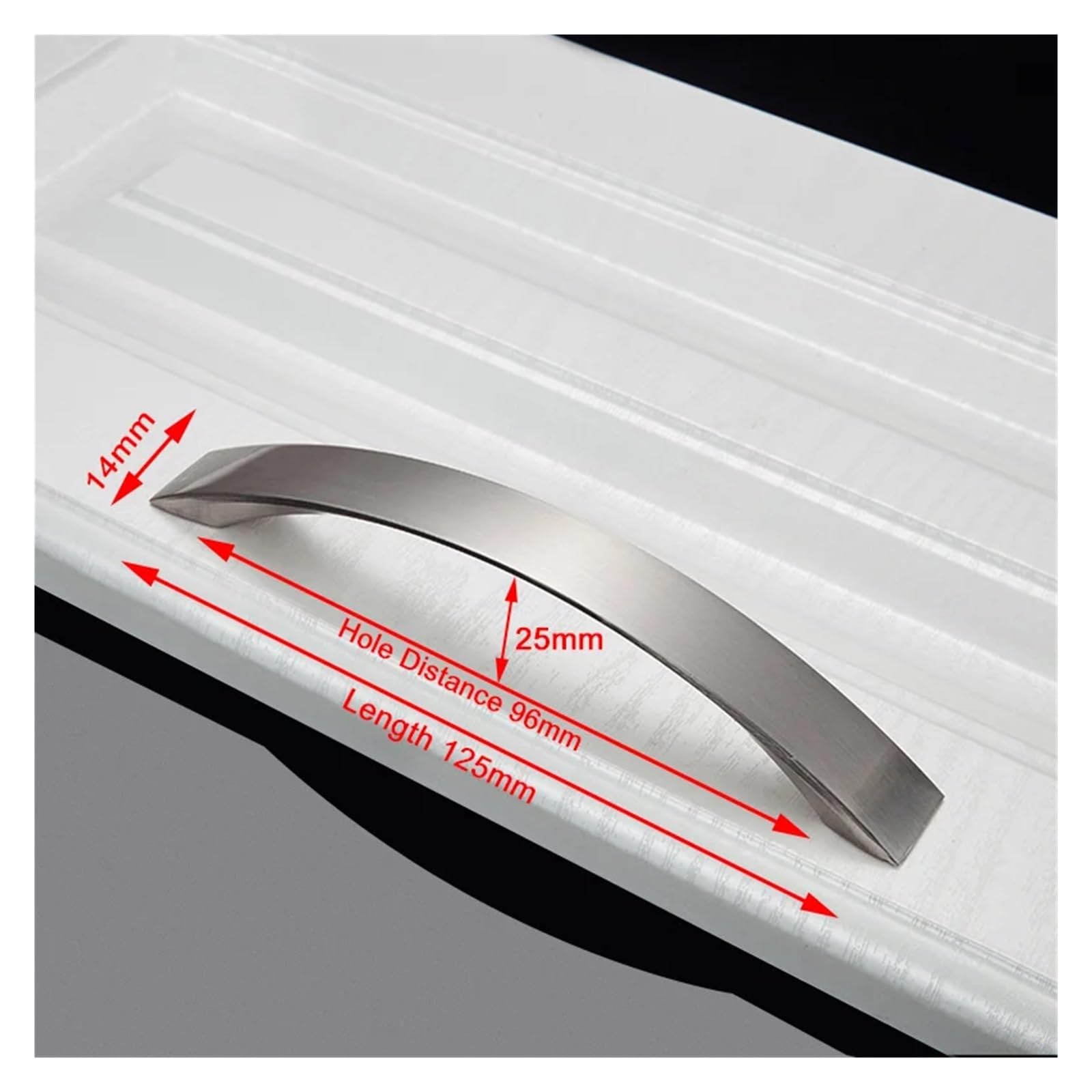 Maniglie Cucina Armadietti 20 pezzi Maniglia for mobili in alluminio, argento spazzolato, maniglie for ante di cucine e armadietti(96mm)