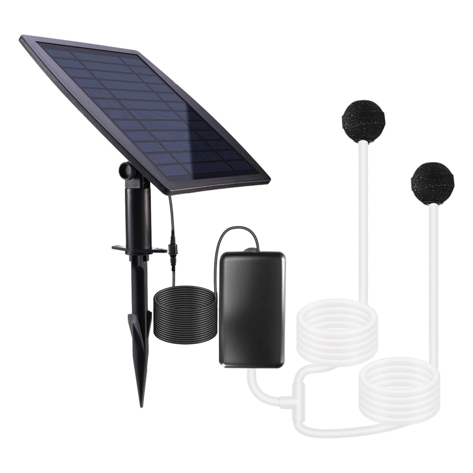 Sosoport Ossigenatore Per Laghetto Solare Pompa Per Laghetto Alimentata Energia Solare Raccordo Per Aumento Ossigeno Pompa Per Piscina