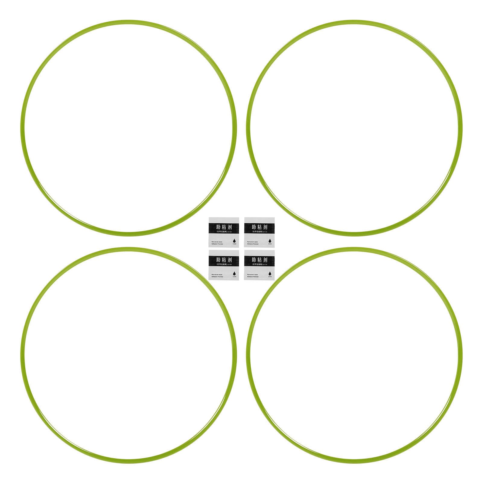 Yinhing 4 Pezzi Protezione Cerchio 18 Pollici Fascia Paracolpi in (GREEN)