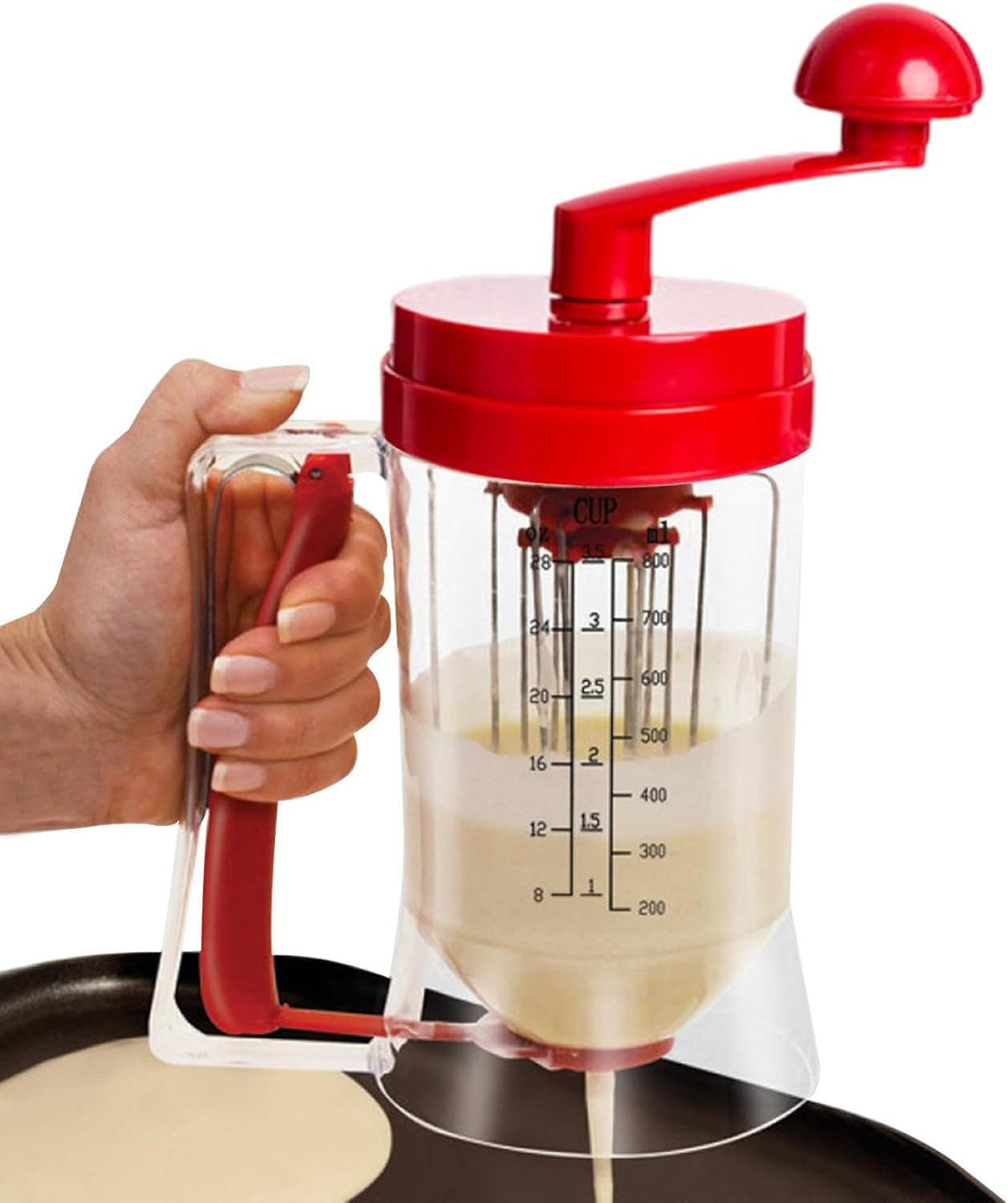 Amazon.co.jp Dough Dispenser, 900ml Pancake Dough Dispenser and Mixer