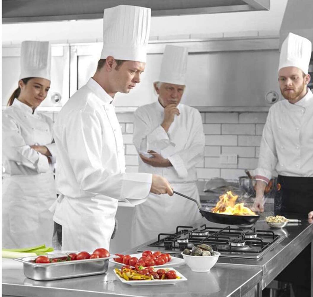 Cappelli da Cuoco Regolabili 9 Pollici Set per Cucina Ospitalità Ristorante