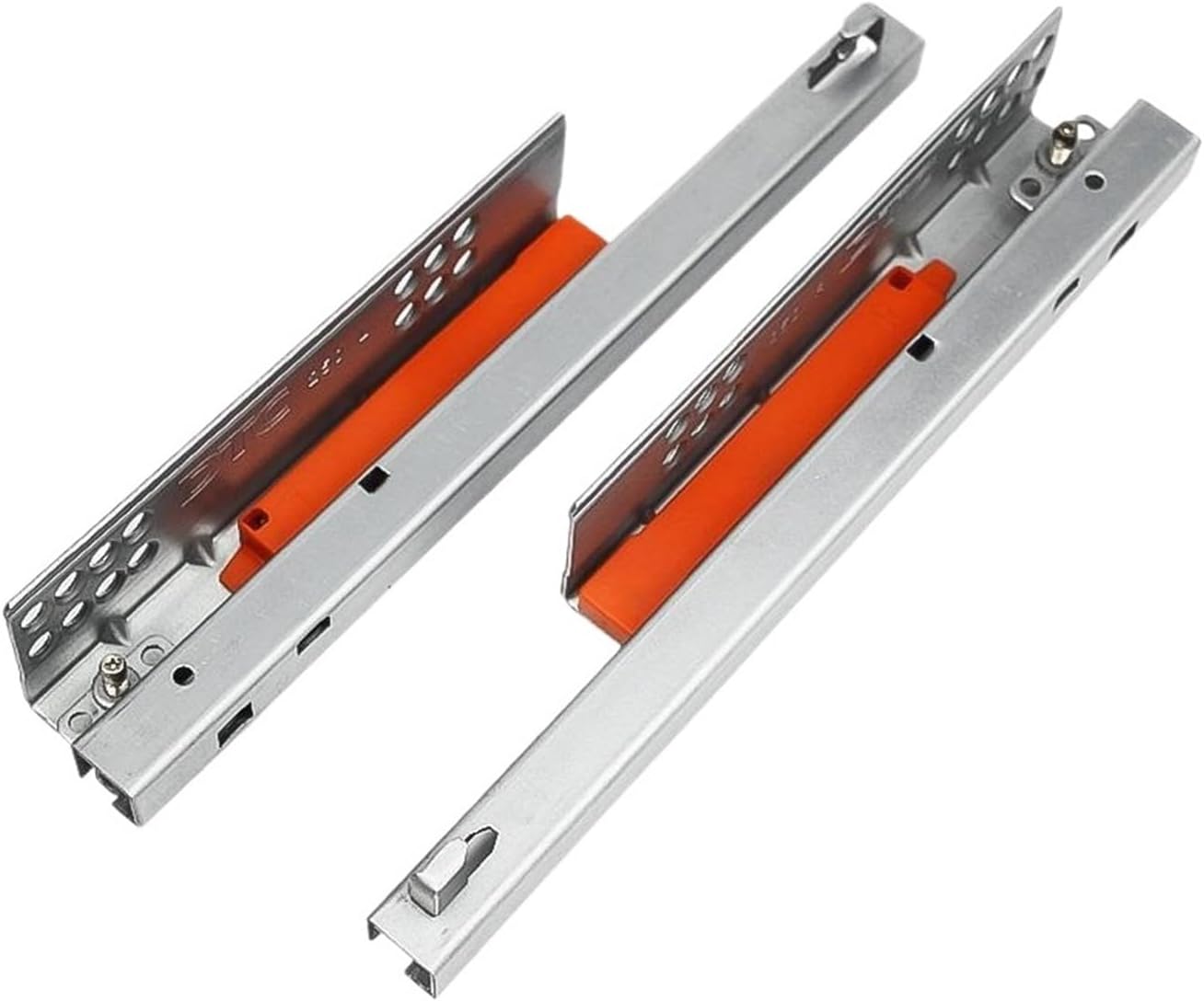 Drawer Rolling Bearing Slip Rail 1Pair Rebound Press Push to Open Under Mount Furniture Kitchen Bath Drawer Slide Rail Runner(12inches 300MM)