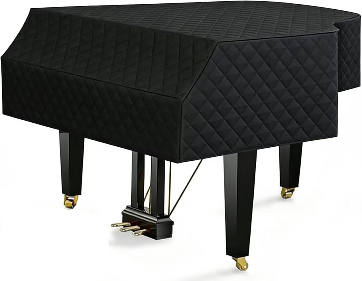 Grand Piano cubierta completa impermeable a prueba de humedad y polvo cubierta protectora de piano de cola (160 cm/62.9 pulgadas)