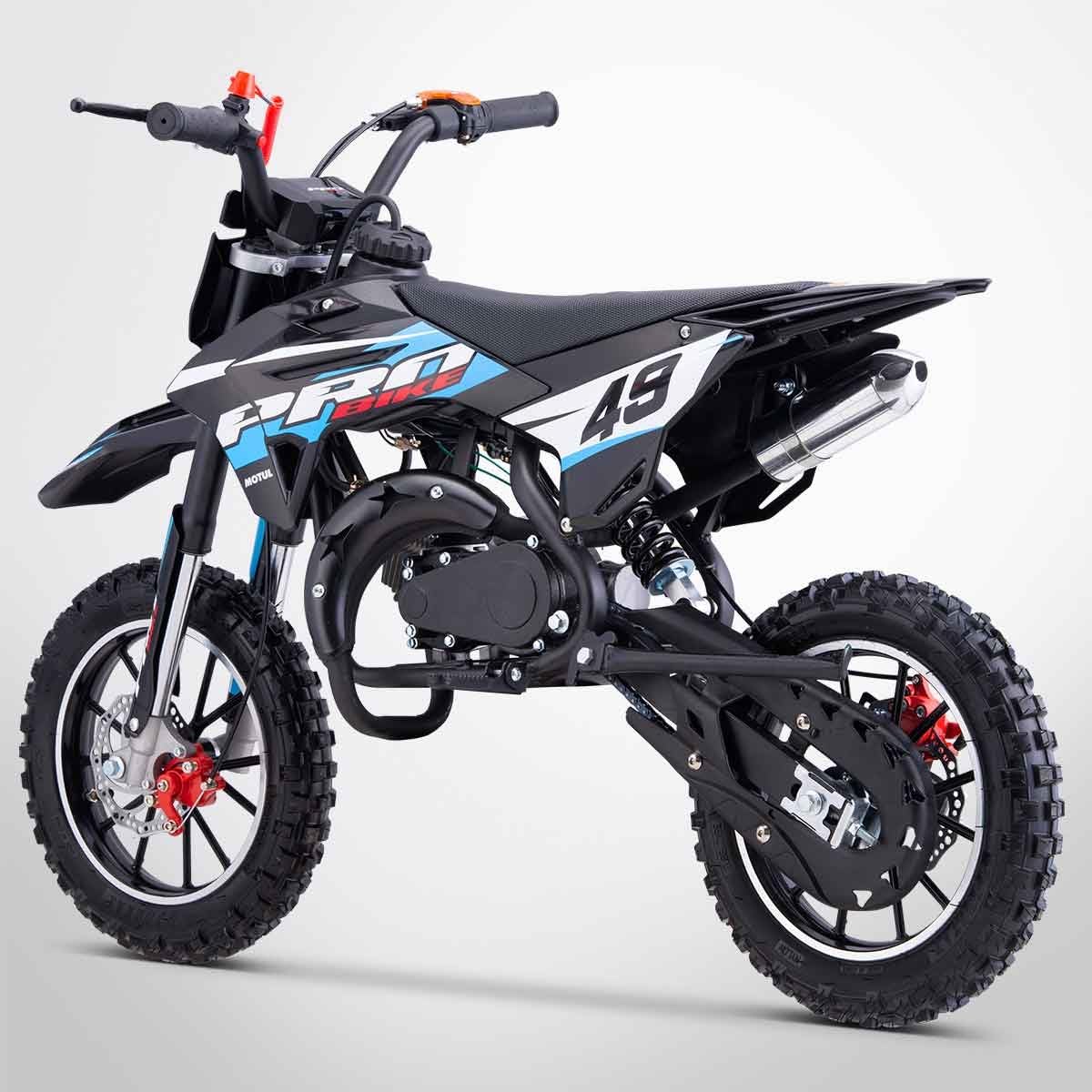 PROBIKE New MOTORZ Pocket Cross 49 / Mini Moto Enfant 50cc / Édition 2025 / Bleu