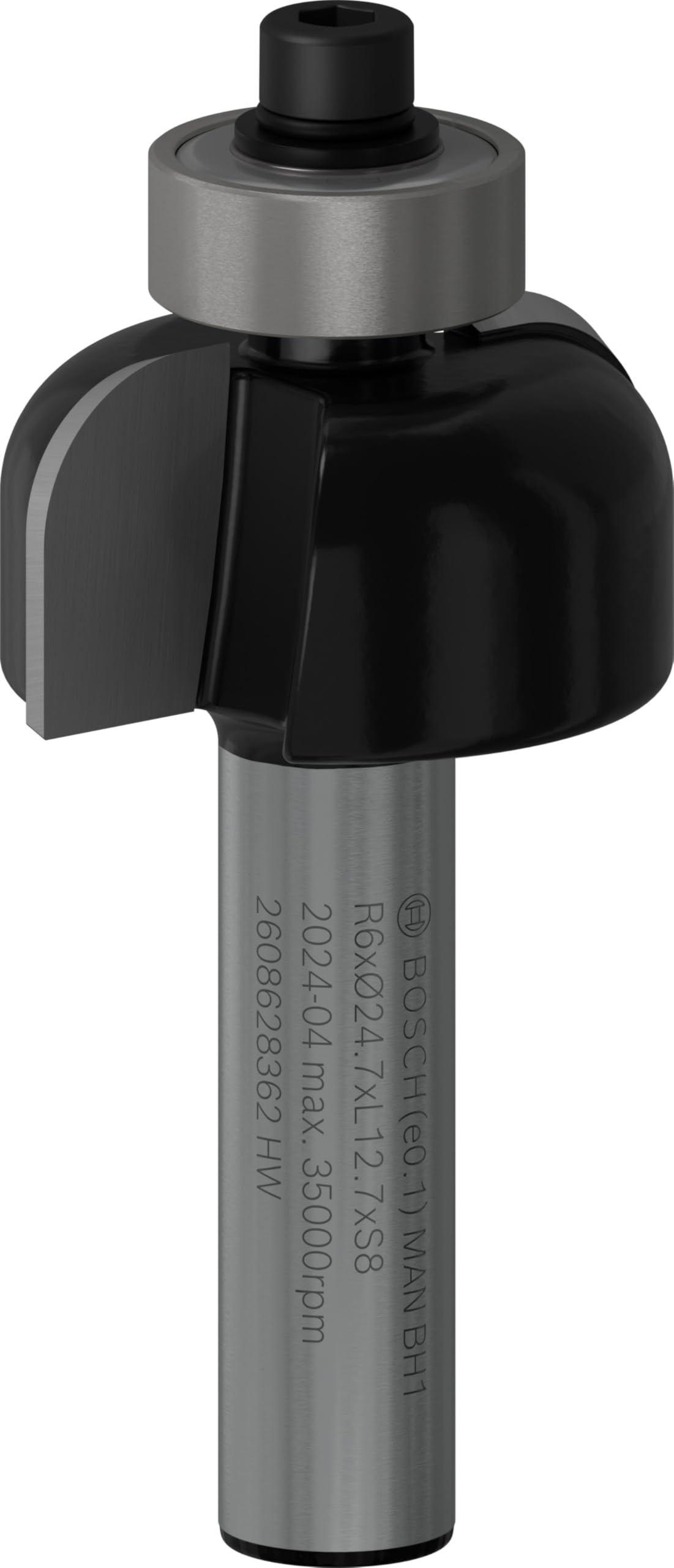 Bosch 2 608 628 aksesuarı 362 oyuklu freze Ç 8 mm, R1 6 mm, D 24,7 mm, L13 mm, G 53 mm