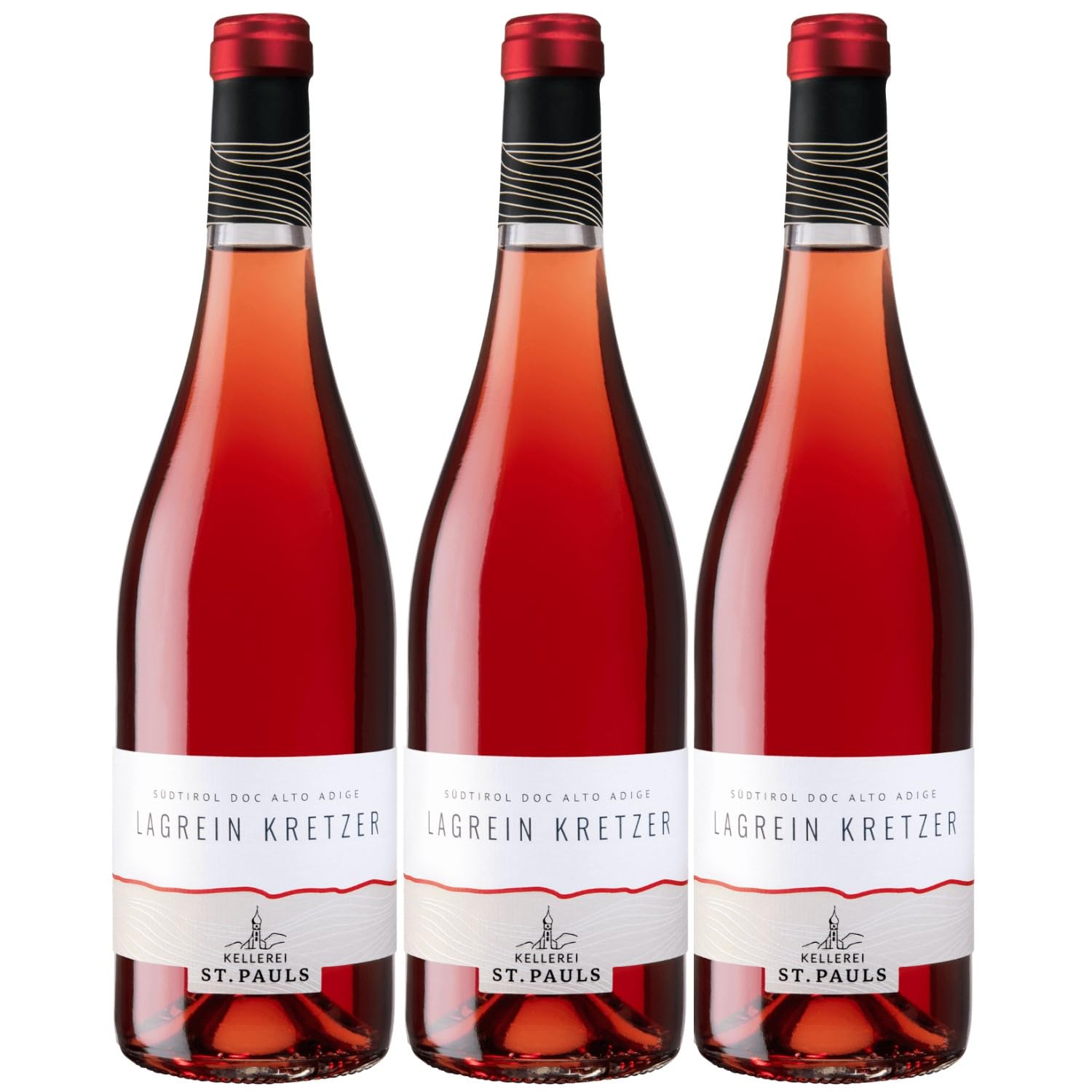 St. Pauls Lagrein Kretzer Rosé Alto Adige DOC Südtiroler Roséwein Wein trocken Inkl FeinWert E-Book (3 Flaschen)