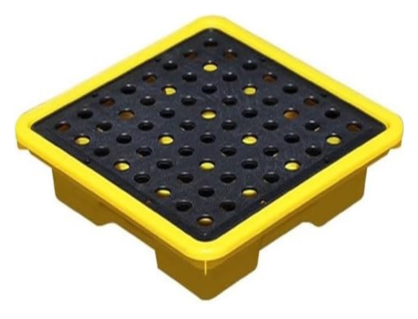 QUSYZD Modular Spill Containment Platform for Industrial Oil Drums and Laboratory Use,Yellow-33 * 33 * 5.8cm