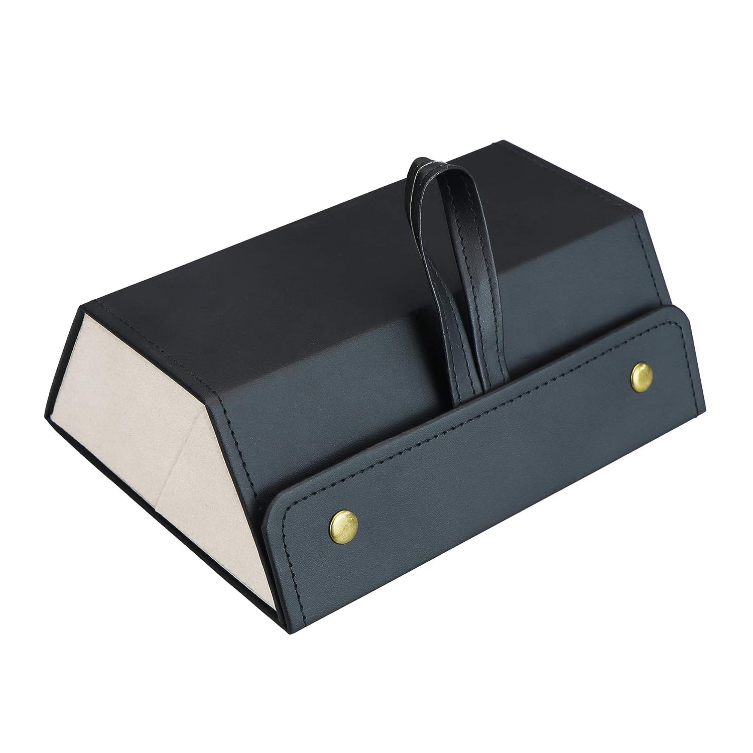 PU Leather Sunglasses Organizer 3 Slots Travel Glasses Case Multiple Pairs Eyeglasses Storage Box Hanging Eyewear Holder Sunglass Cases-image-45